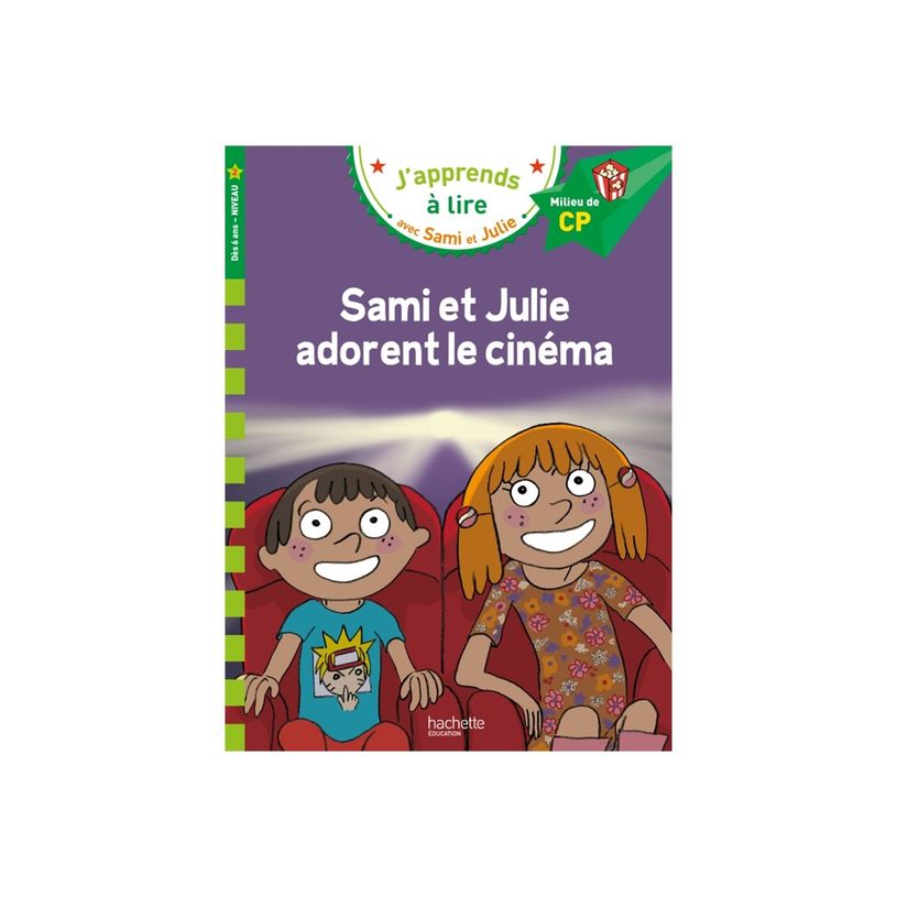 9782017269397-Sami et Julie adorent le cinéma - J'apprends à lire avec Sami et Julie - CP2 - par de Mulle-P_405255246_1-0