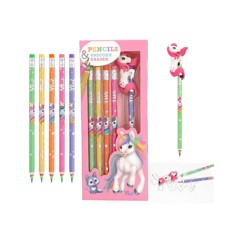 4010070669447-Ylvi Rainbow - Crayon - licorne - avec gomme-P_405255318_1-0