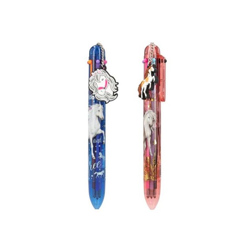 4010070673376-MISS MELODY - Stylo gel 6 couleurs - roller gel rétractable - noir rouge orange pourpre r-P_405255321_1-0