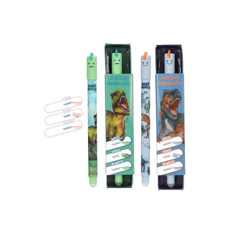4010070702540-Depesche Vertrieb Dino World Collection - Stylo effaçable - dinosaure - encre gel - avec -P_405255368_2-4