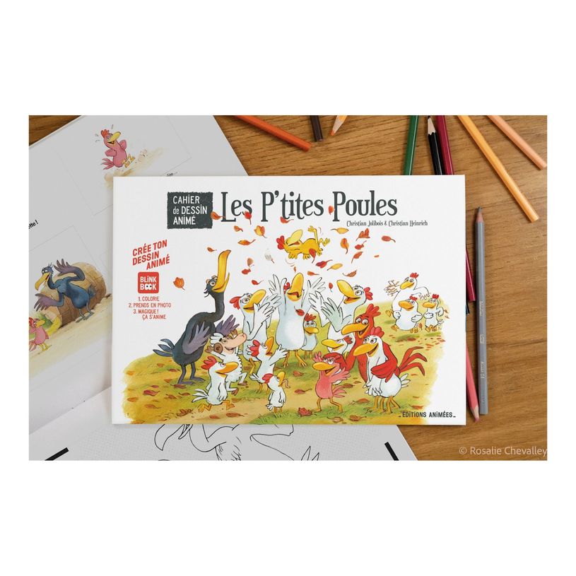 9791094306468-Les P'tites Poules - Cahier de Dessin Animé - par Christian Jolibois, Heinrich Christian-P_405255484_1-0