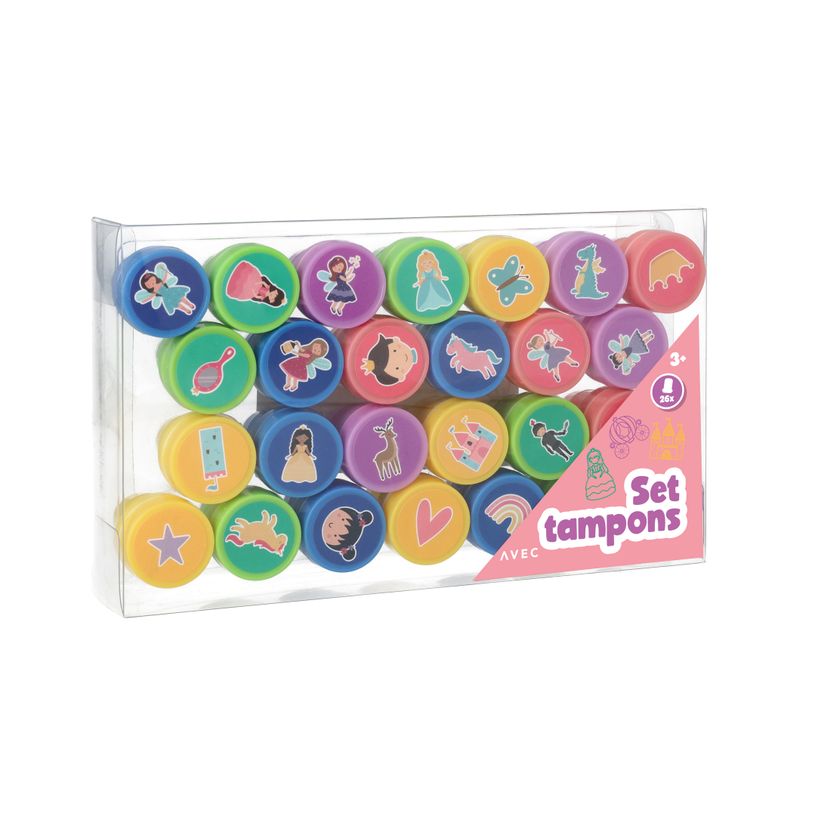 8715275524527-Set 26 tampons pré-encrés - Princesses--2