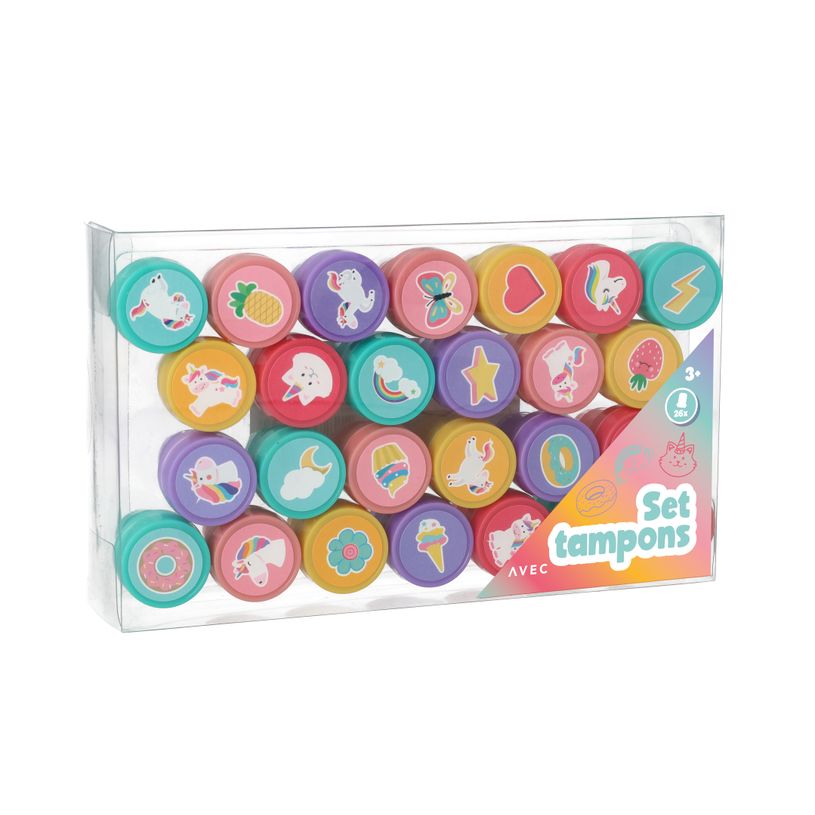 8715275524664-Set 26 tampons pré-encrés - Licornes--2