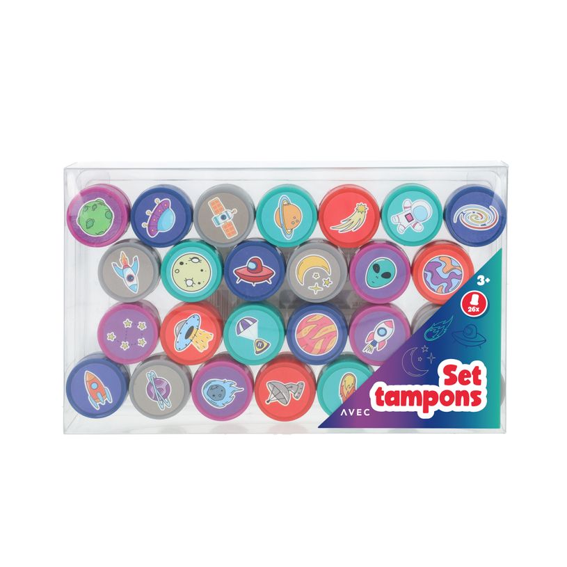8715275524732-Set 26 tampons pré-encrés - Espaces--0