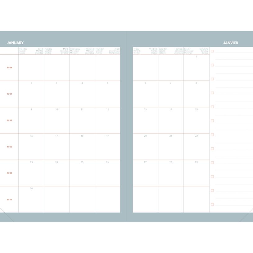 3371010547524-Quo Vadis - Agenda année scolaire - 2026-2027 - Ministre Septembre Color - Semainier Planning - Multilingue - Andrea - 13 mois de août à--7