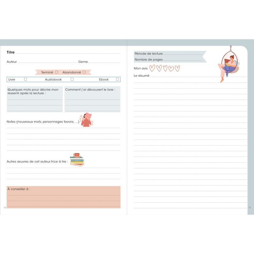 3371010544882-Quo Vadis - Carnet de lecture - Français - Carnets thématiques - Multicolore - 15x21 cm - Papier Clairefontaine blanc - Fabri--1