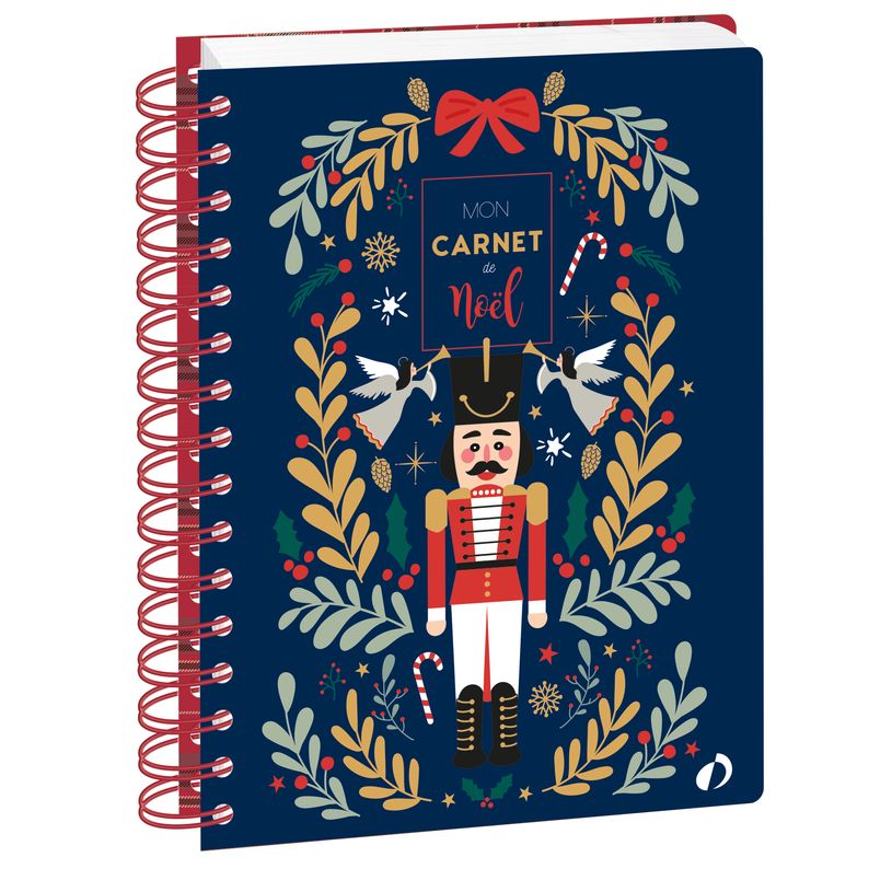 3371010545377-Quo Vadis - Carnet de Noël - Spiralé - Français - Carnets thématiques - Blanc - Perpétuel - 15x21 cm - Papier Clairefontaine blanc - Fabri--0