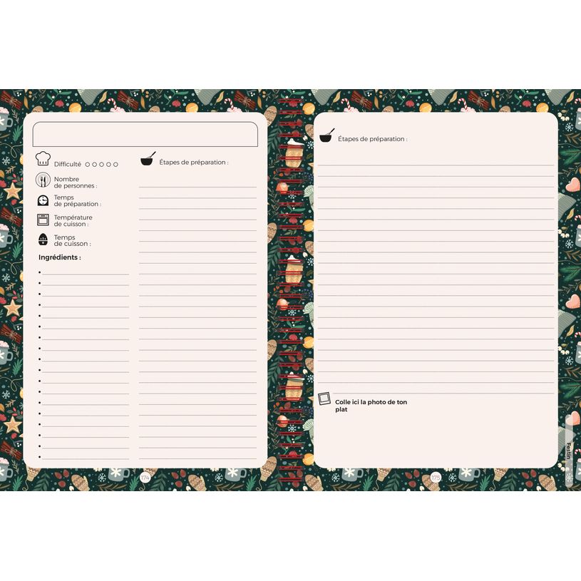 3371010545377-Quo Vadis - Carnet de Noël - Spiralé - Français - Carnets thématiques - Blanc - Perpétuel - 15x21 cm - Papier Clairefontaine blanc - Fabri--5