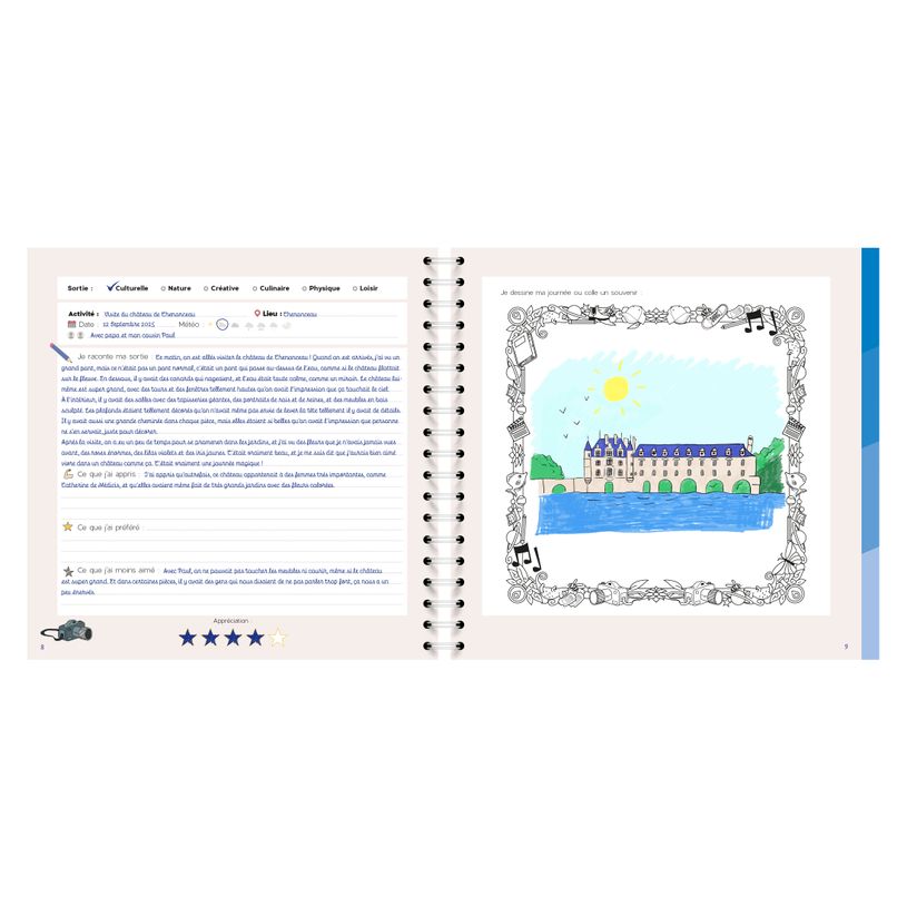 3371010542093-Quo Vadis - Carnet de sorties - Spiralé - Français - Carnets thématiques - Multicolore - 24x24 cm - Papier Clairefontaine blanc - Fabri--2