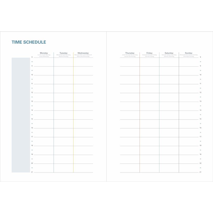3371010543861-Quo Vadis - Agenda 16 mois - 2026-2027 - Plan Note - Semainier Notes - Multilingue - Pastel - Beige - 16 mois de septembre à décembre - 15x21 cm - Papier Clairefontaine blanc - Fabri--4