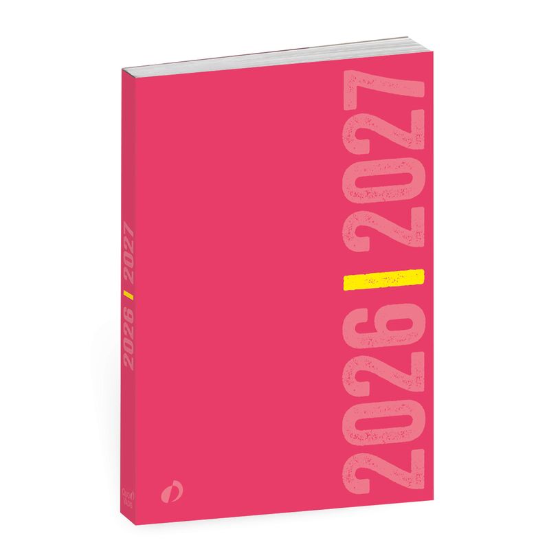 3371010542147-Quo Vadis - Agenda année scolaire - 2026-2027 - Eurotextagenda - Journalier - Multilingue - Welcome - Rose - 12 mois de août à juillet - 12x17 cm - Papier Clairefontaine blanc - Fabri--0
