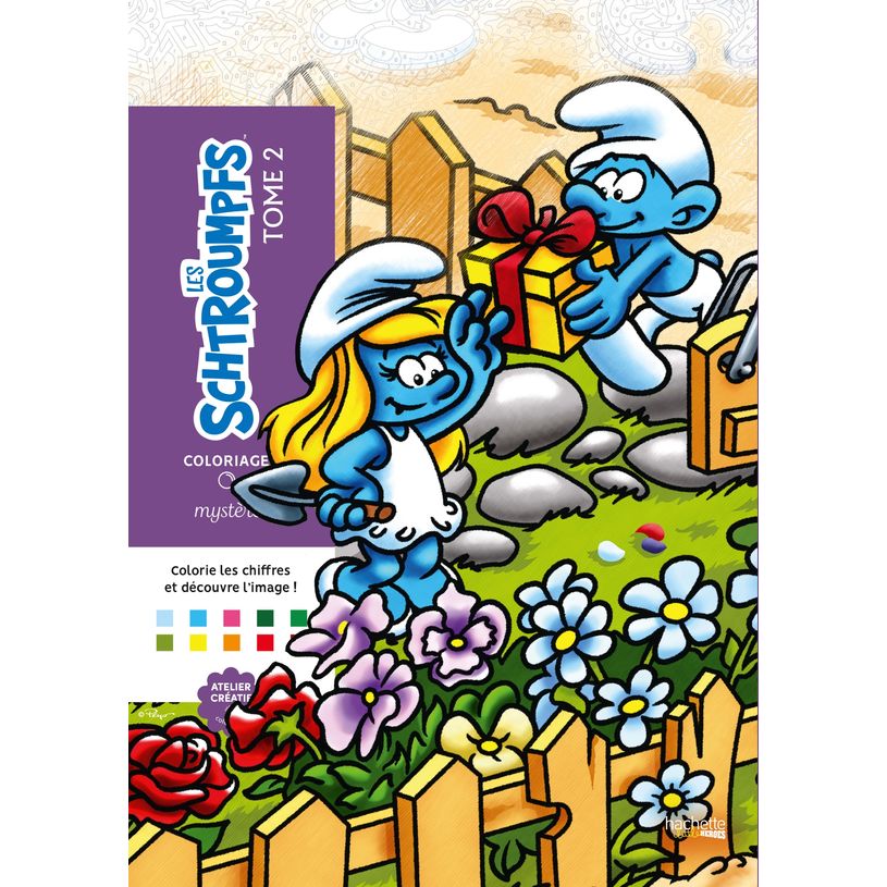 9782017285700-Coloriages mystères - Schtroumpfs Tome 2--0