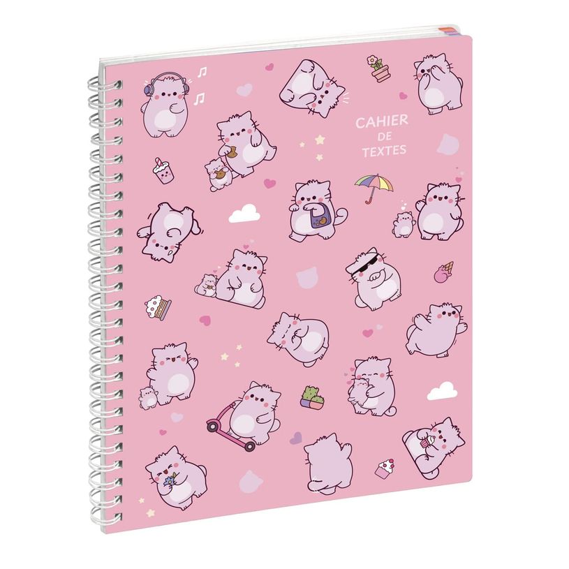 3660942090766-Cahier de textes à spirale Pembe - 17 x 22 cm - cute - Exacompta--0