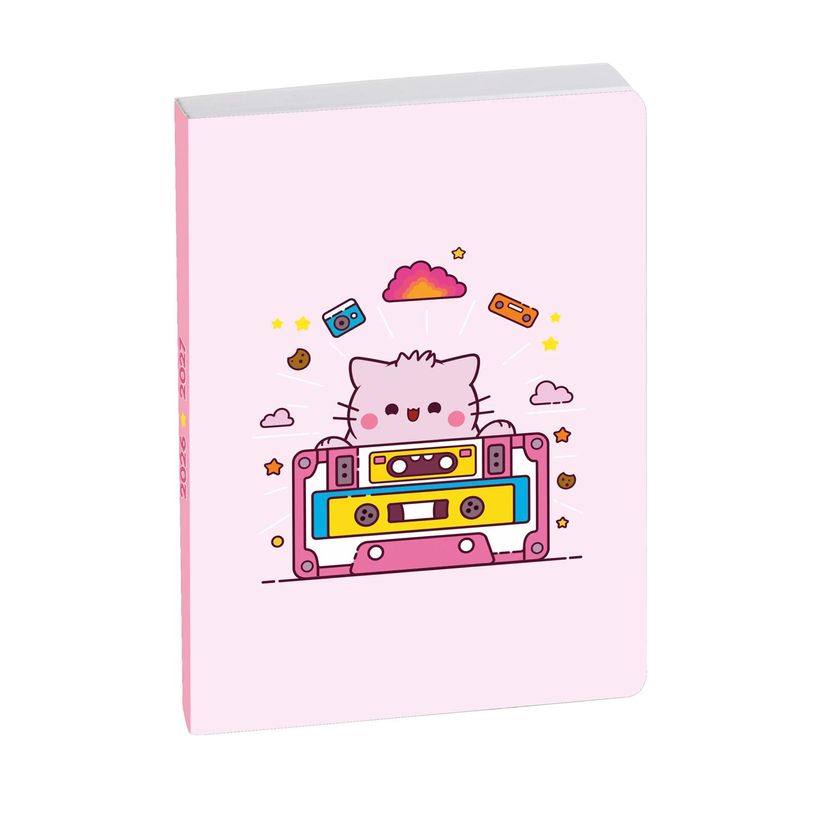 3660942090773-Agenda Pembe - 1 jour par page - 12 x 17 cm - Music Rose - Exacompta--0