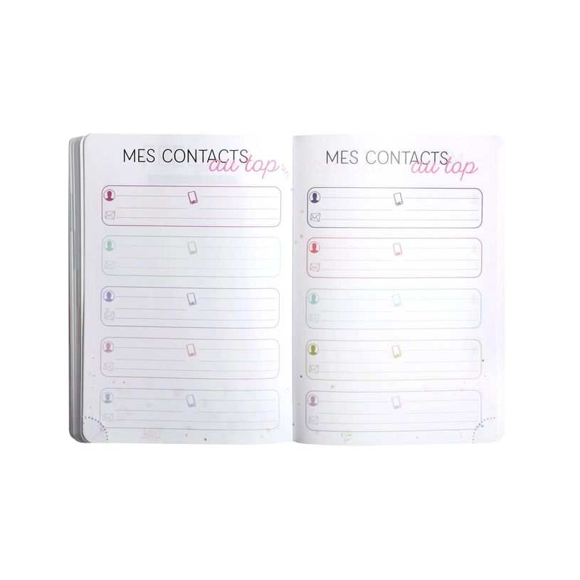 3660942090384-Agenda Ariel - 1 jour par page - 12  x 17 cm - Lilas - Exacompta--6