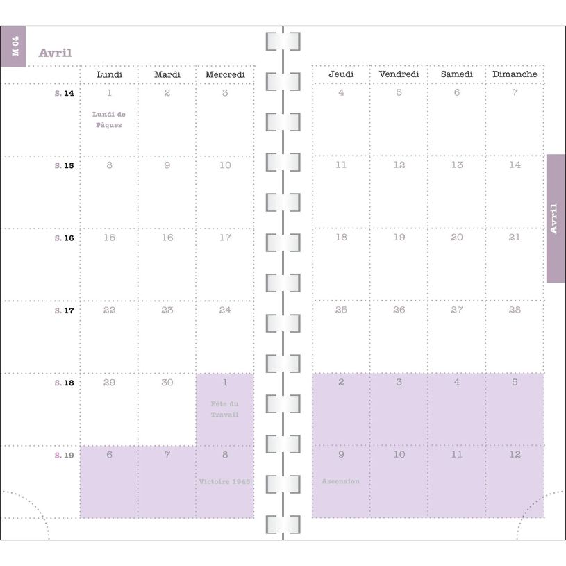 3660942090551-Agenda de poche Nubia - 1 semaine sur 2 pages - 9 x 16 cm - Bleu - Exacompta--2