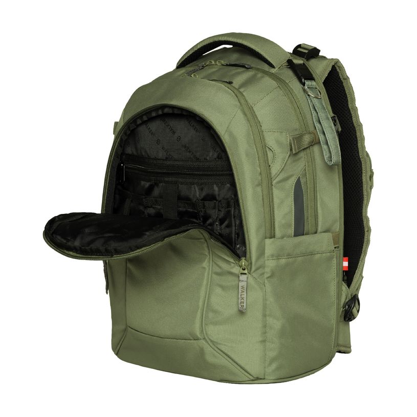 9002638427632-Sac à dos WALKER Wizzard Campus Néo - 3 compartiments coloris olive--4