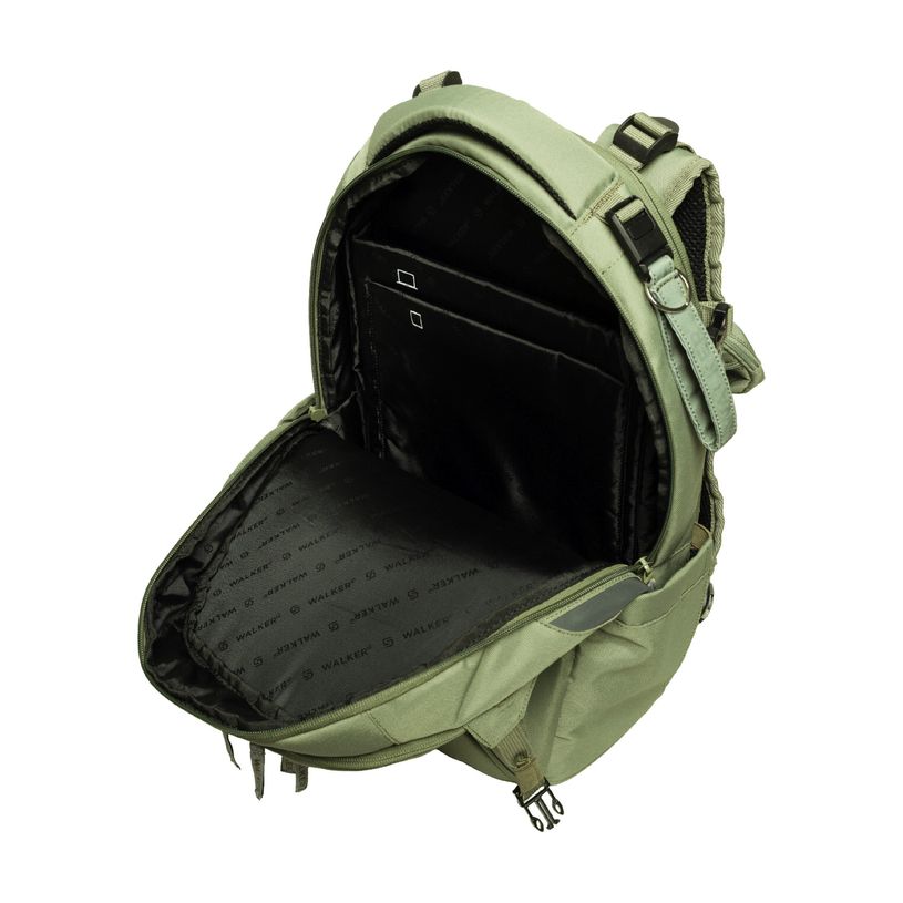 9002638427632-Sac à dos WALKER Wizzard Campus Néo - 3 compartiments coloris olive--5