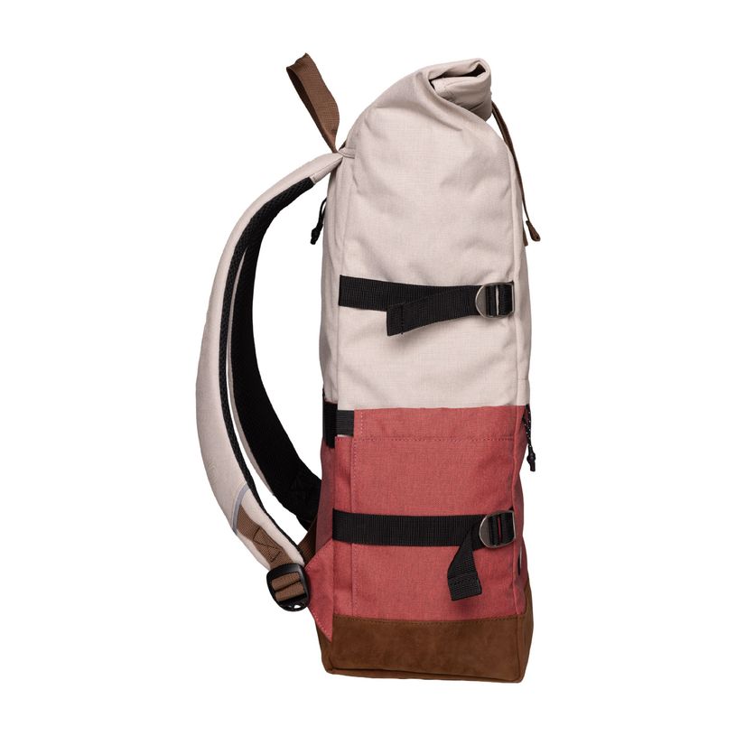 9002638430571-Sac à dos WALKER Roll Up Eco - 1 compartiment coloris popcorn & terracotta--4