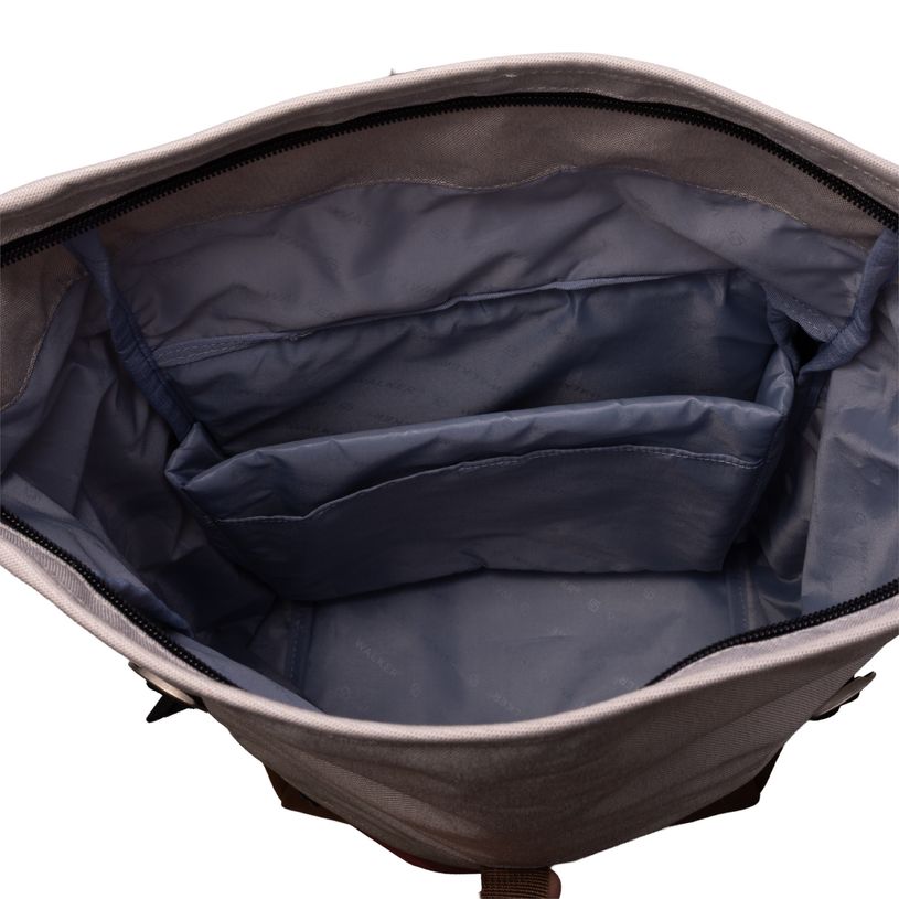 9002638430571-Sac à dos WALKER Roll Up Eco - 1 compartiment coloris popcorn & terracotta--6