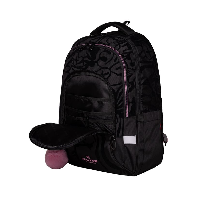9002638426581-Sac à dos WALKER Fame Ace 2 compartiments coloris black graffiti--4