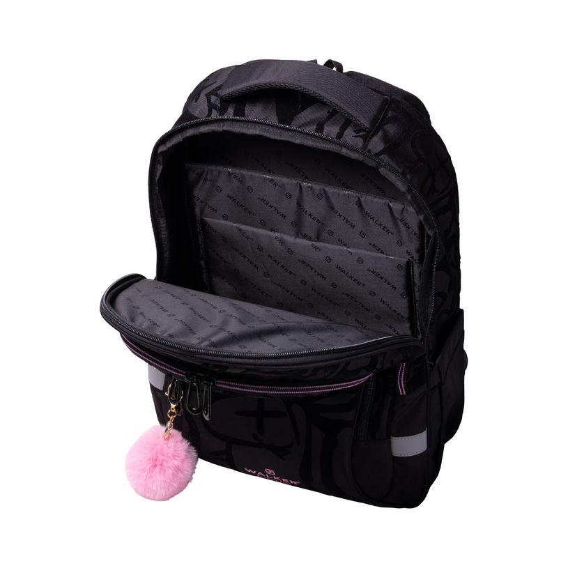 9002638426581-Sac à dos WALKER Fame Ace 2 compartiments coloris black graffiti--5
