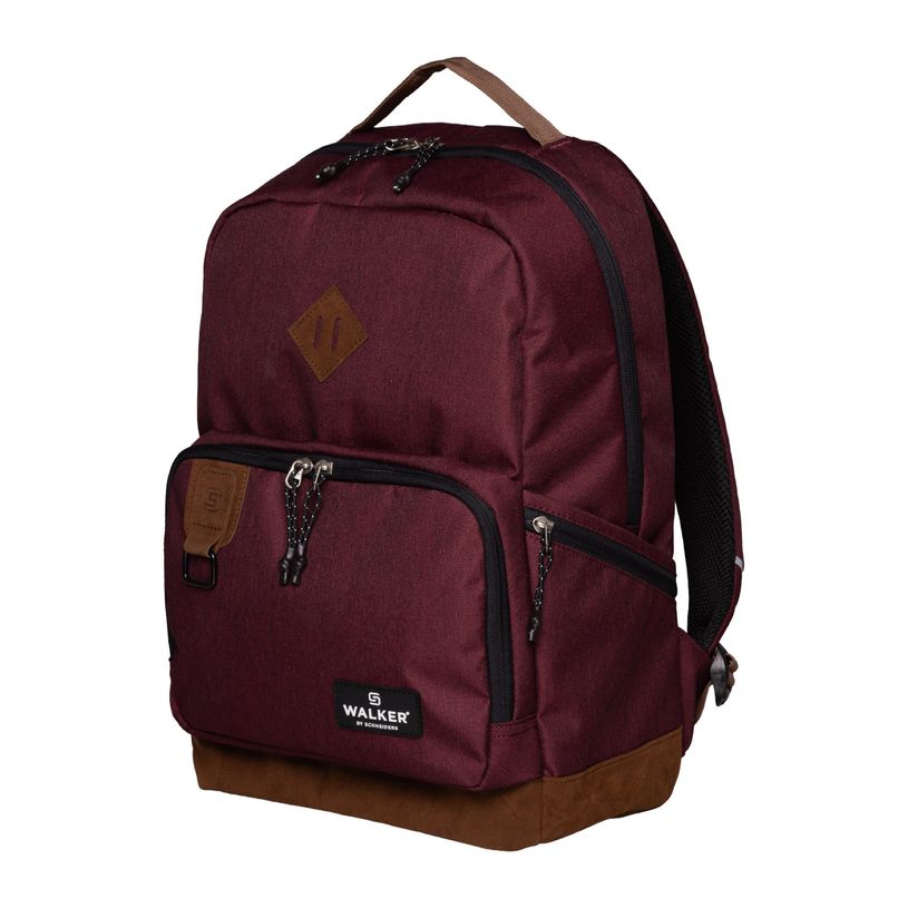 9002638430014-Sac à dos WALKER Pure Eco - 1 compartiment coloris maroon--0