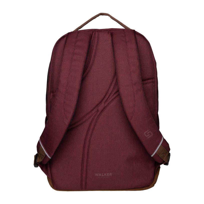 9002638430014-Sac à dos WALKER Pure Eco - 1 compartiment coloris maroon--4