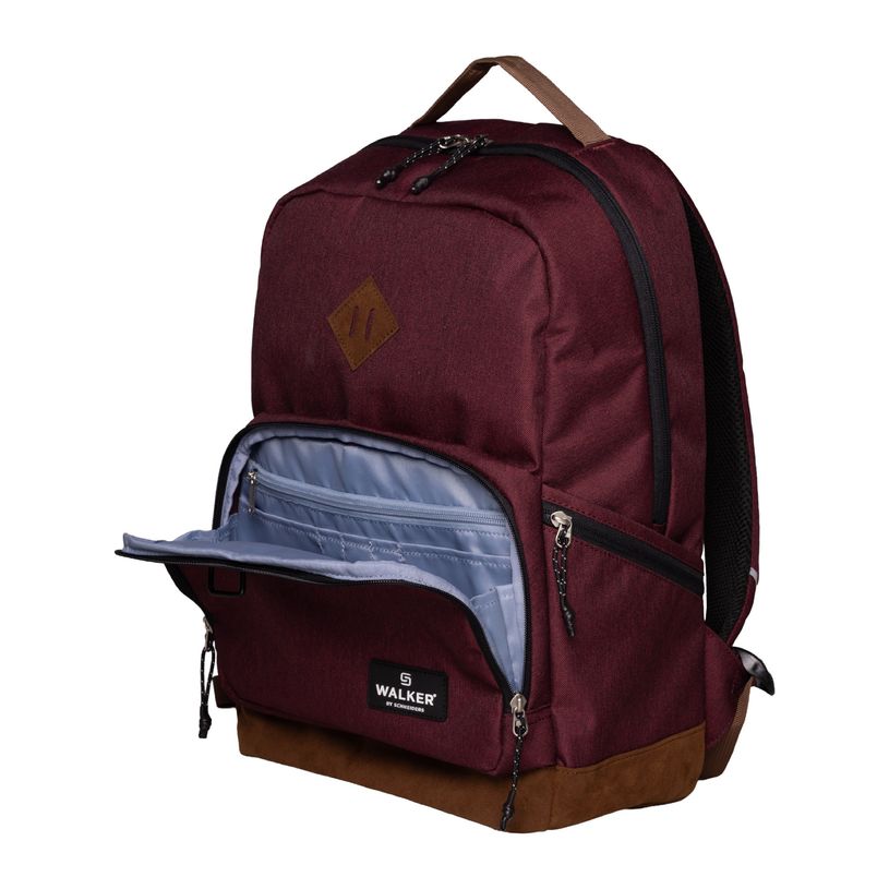 9002638430014-Sac à dos WALKER Pure Eco - 1 compartiment coloris maroon--5