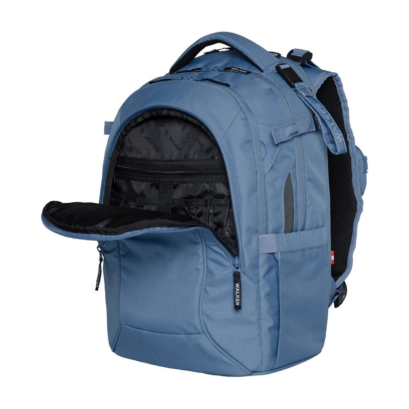 9002638427564-Sac à dos WALKER Wizzard Campus Néo - 3 compartiments coloris Ocean Blue--4