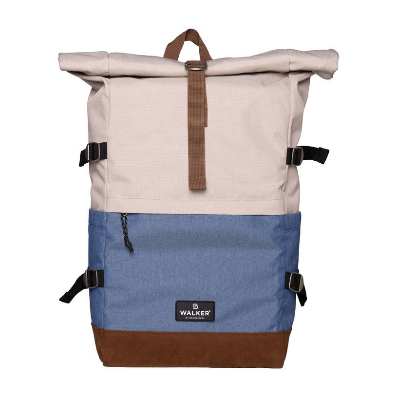 9002638430502-Sac à dos WALKER Roll Up Eco - 1 compartiment coloris popcorn & azure --1