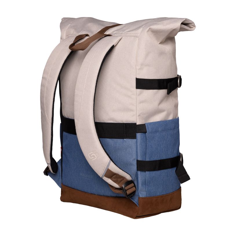 9002638430502-Sac à dos WALKER Roll Up Eco - 1 compartiment coloris popcorn & azure --2