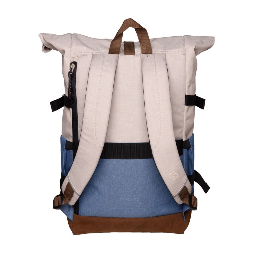 9002638430502-Sac à dos WALKER Roll Up Eco - 1 compartiment coloris popcorn & azure --3