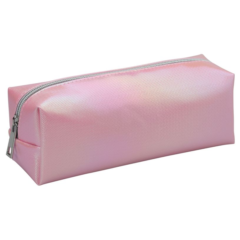 3173743255550-Trousse rectangulaire SCHOOL Shine coloris rose--1