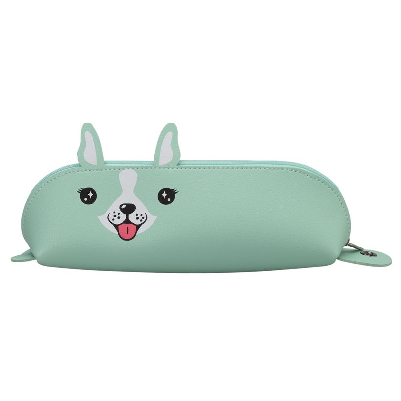 3173749255561-Trousse berlingot SCHOOL Animalious coloris vert--0