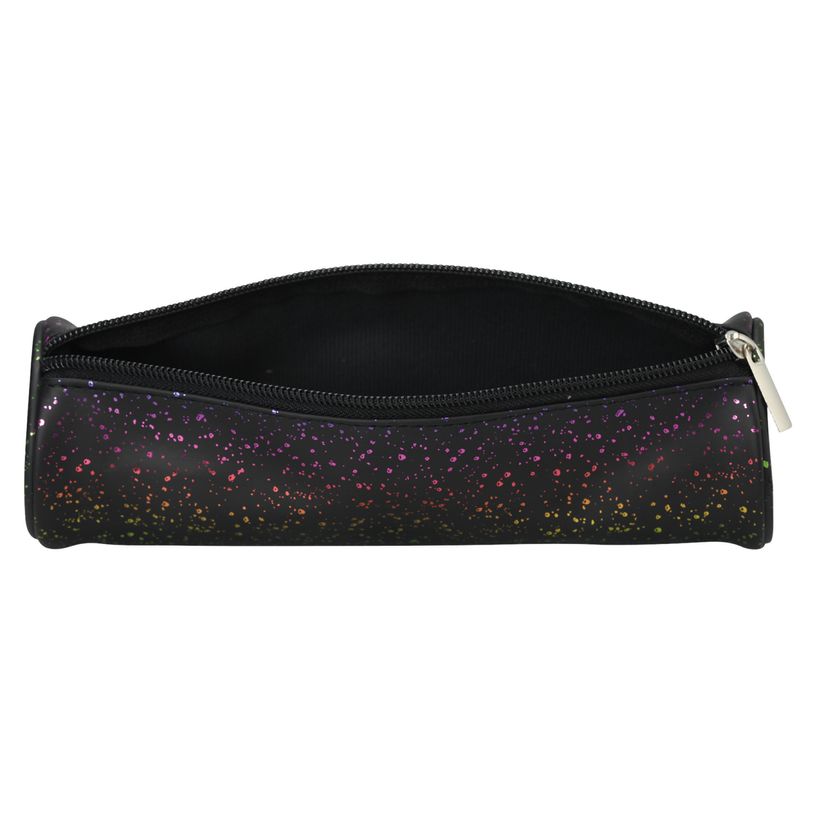 3173748255654-Trousse ronde SCHOOL Dots Glitter coloris noir--2