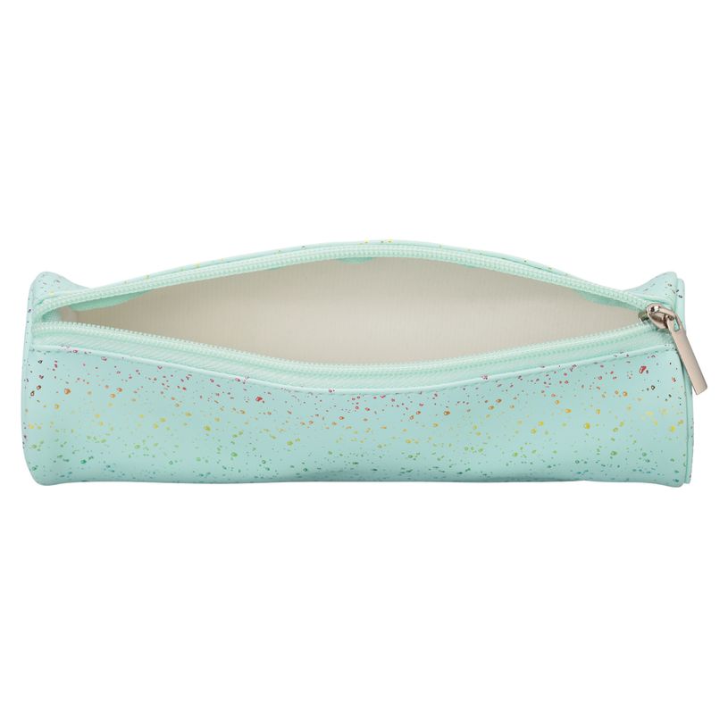 3173749255653-Trousse ronde SCHOOL Dots Glitter coloris bleu clair--2