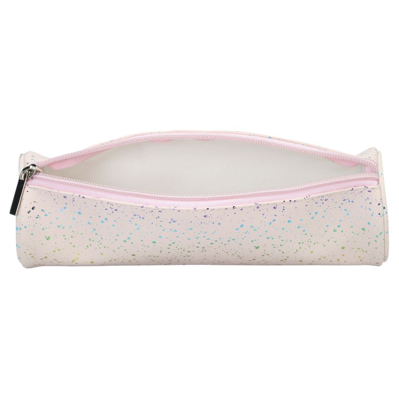 3173744255658-Trousse ronde SCHOOL Dots Glitter coloris nude--2