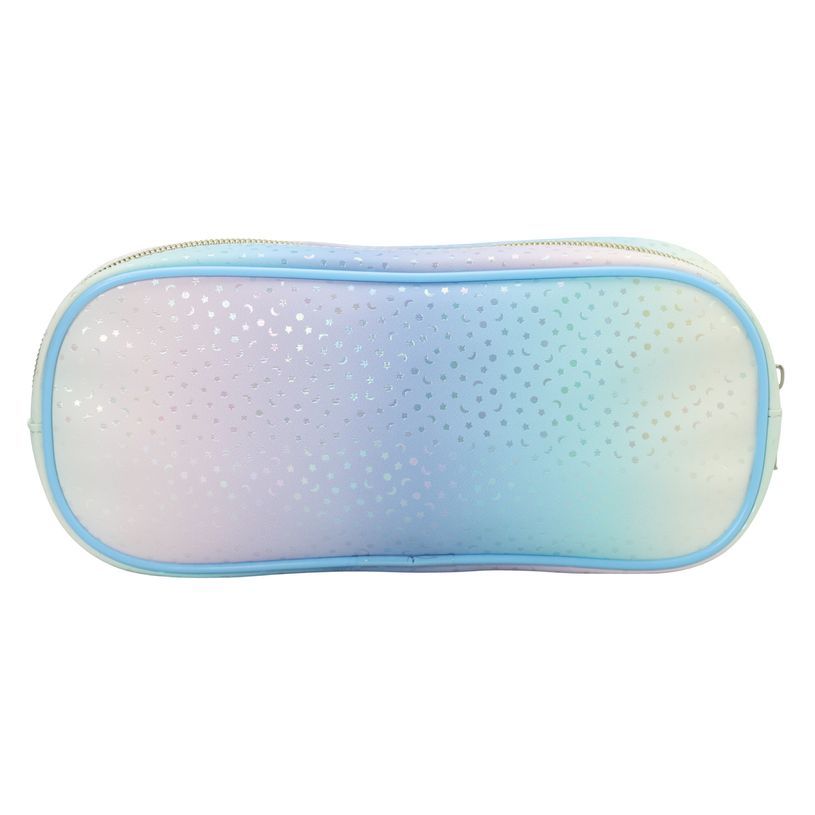 3173741255668-Trousse ovale SCHOOL Holographic coloris bleu--0