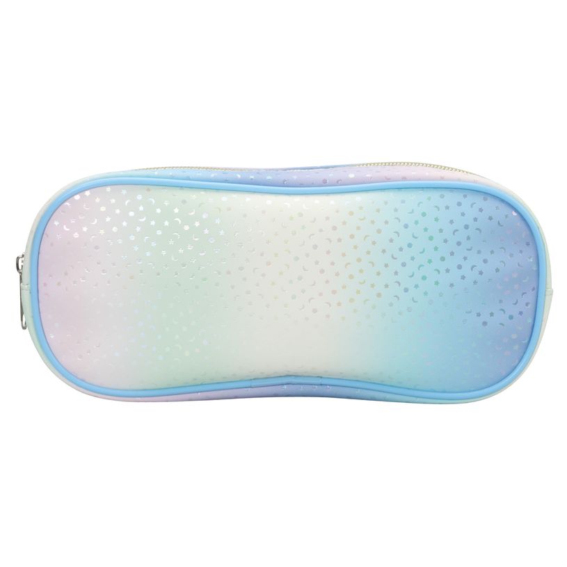 3173741255668-Trousse ovale SCHOOL Holographic coloris bleu--1