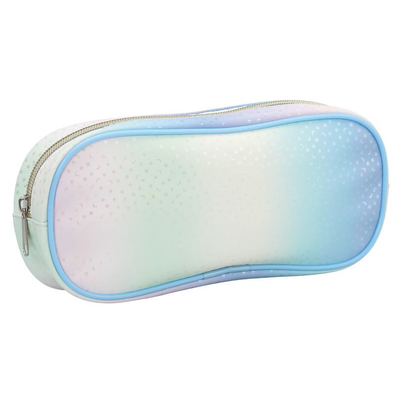 3173741255668-Trousse ovale SCHOOL Holographic coloris bleu--2