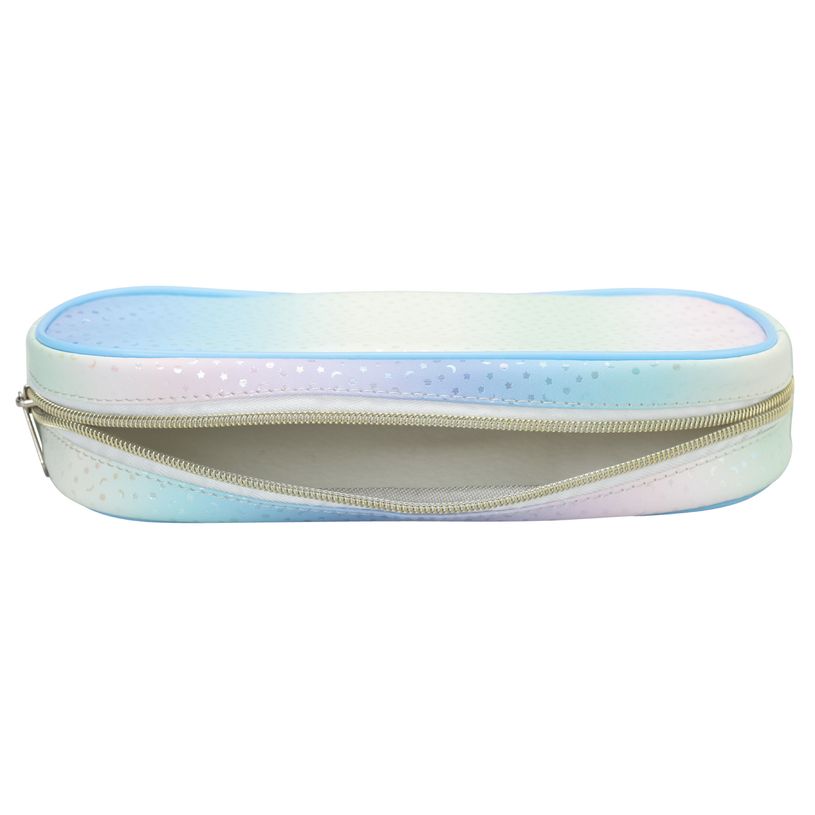 3173741255668-Trousse ovale SCHOOL Holographic coloris bleu--4