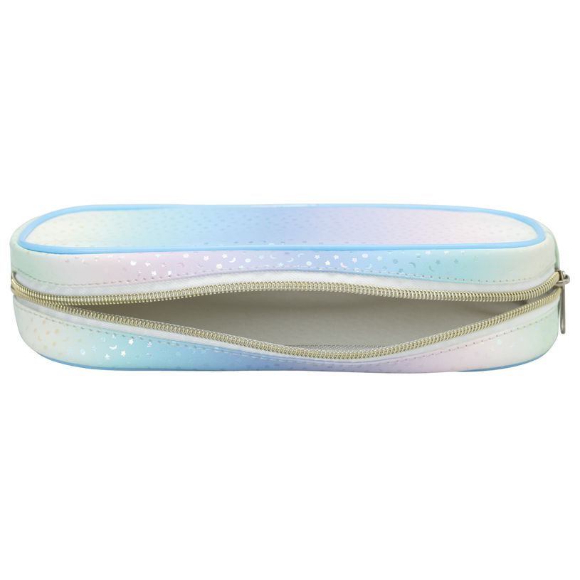 3173741255668-Trousse ovale SCHOOL Holographic coloris bleu--5