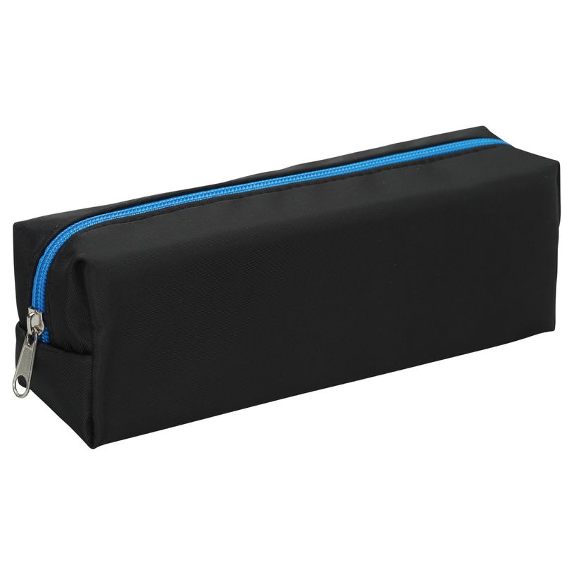3173741255538-Trousse rectangulaire SCHOOL EcoKids Pop coloris noir zip bleu--1