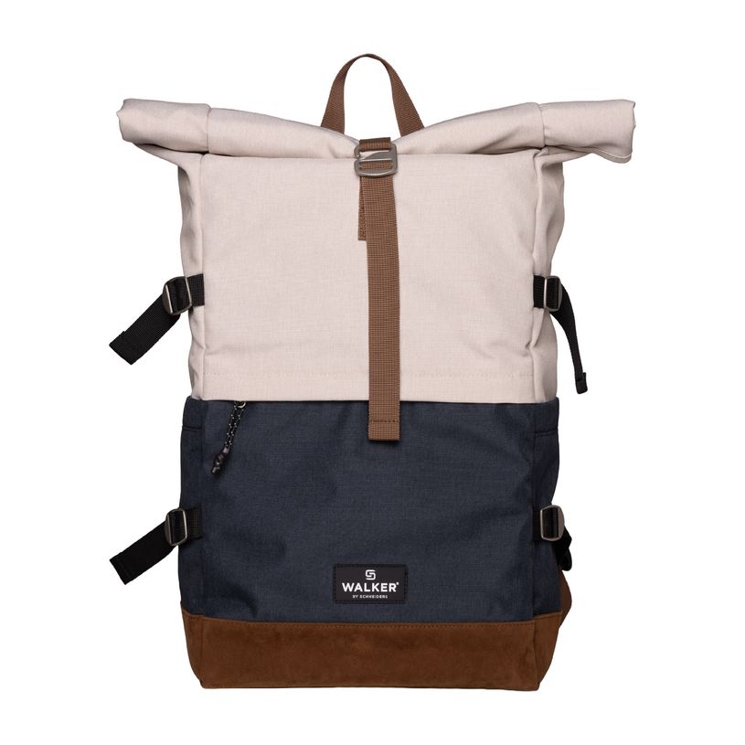 9002638430366-Sac à dos WALKER Roll Up Eco - 1 compartiment coloris popcorn & sesame --1