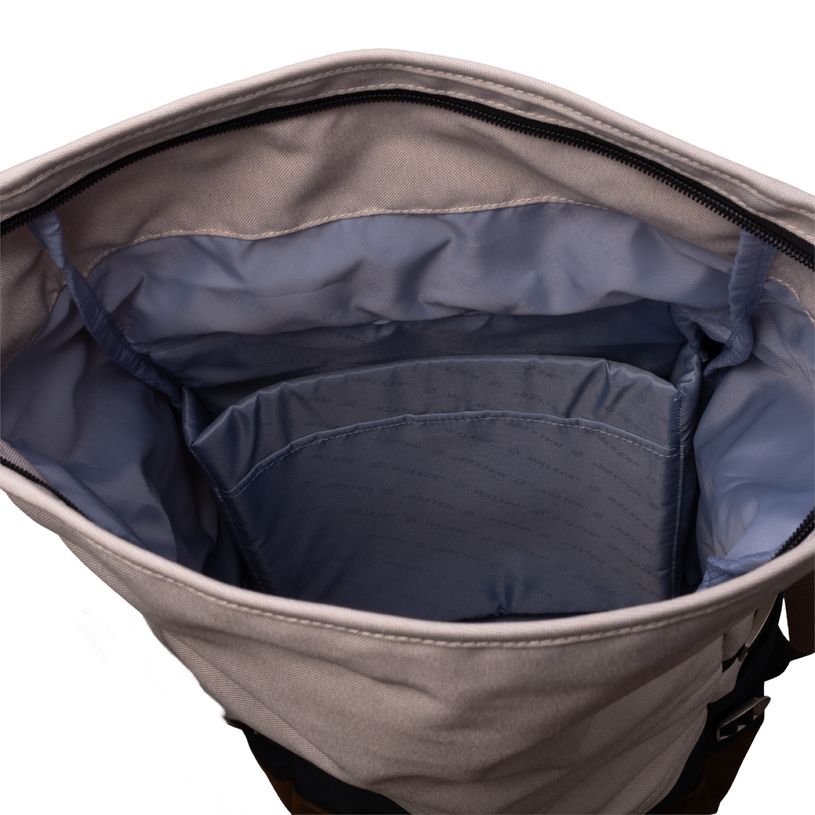 9002638430366-Sac à dos WALKER Roll Up Eco - 1 compartiment coloris popcorn & sesame --6