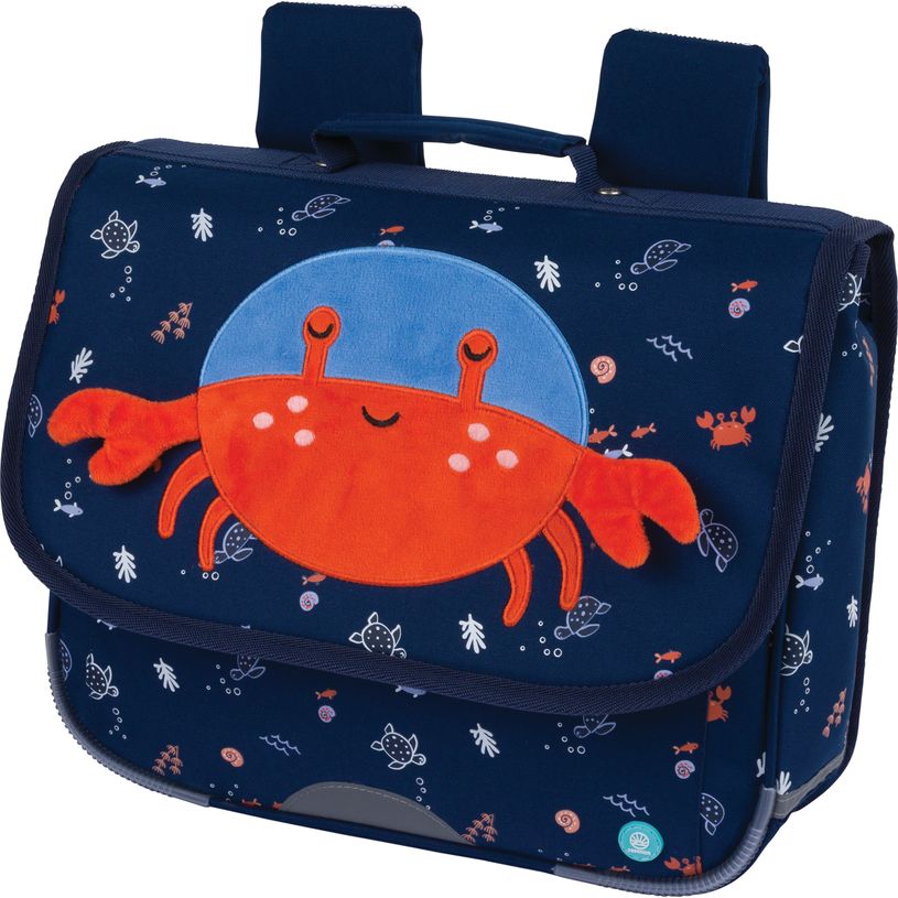 3664447223261-Cartable maternelle Doudou - 33 cm - 1 compartiment - hérisson ou paon - Oberthur--0