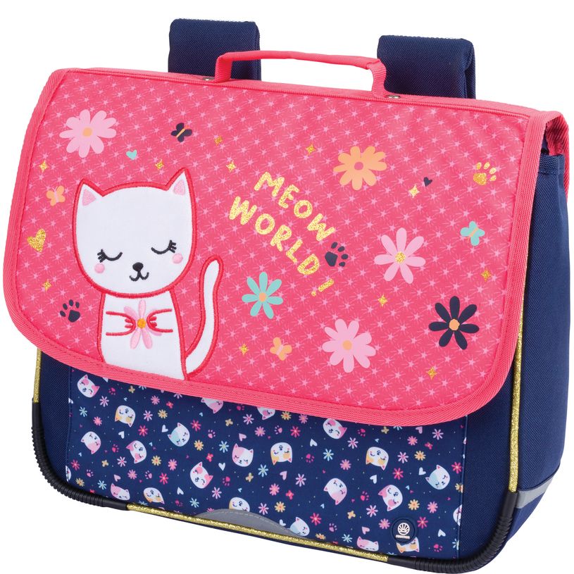 3664447222707-Cartable maternelle Chaton - 35 cm - 1 compartiment - Oberthur--0