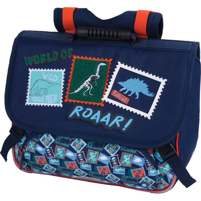 3664447223247-Cartable Dino - 38 cm - 2 compartiments - Oberthur--0