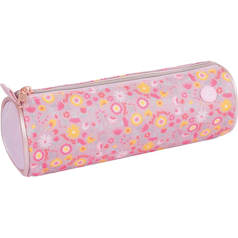 3664447223865-Trousse ronde 2 Cool 4 School - 1 compartiment - 2 décors assortis - Oberthur--1